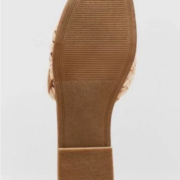 A New Day Nicolette Raffia Slide Sandals with Memory Foam- Size 6 - Picture 3 of 4